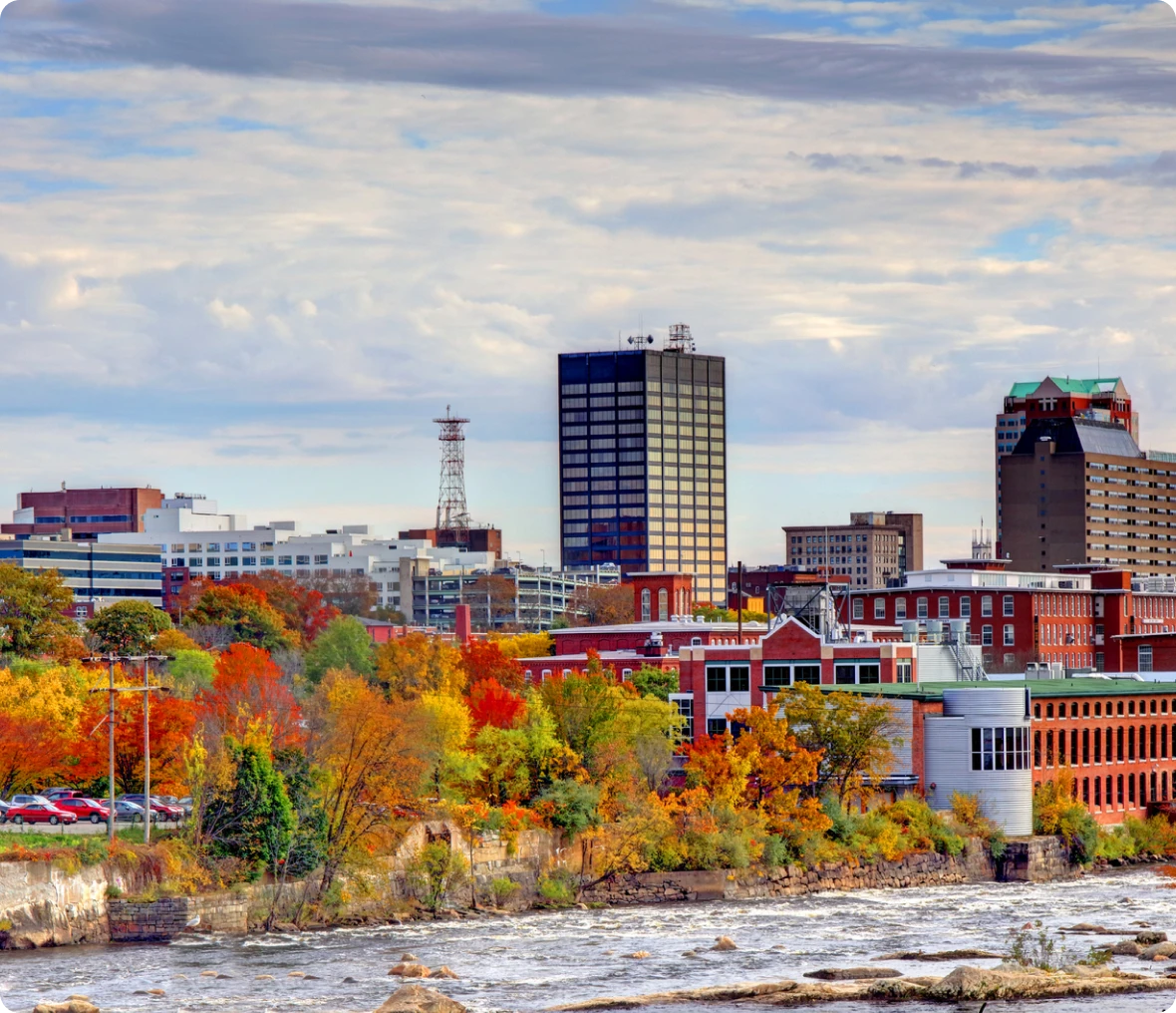Urban landscape during fall season