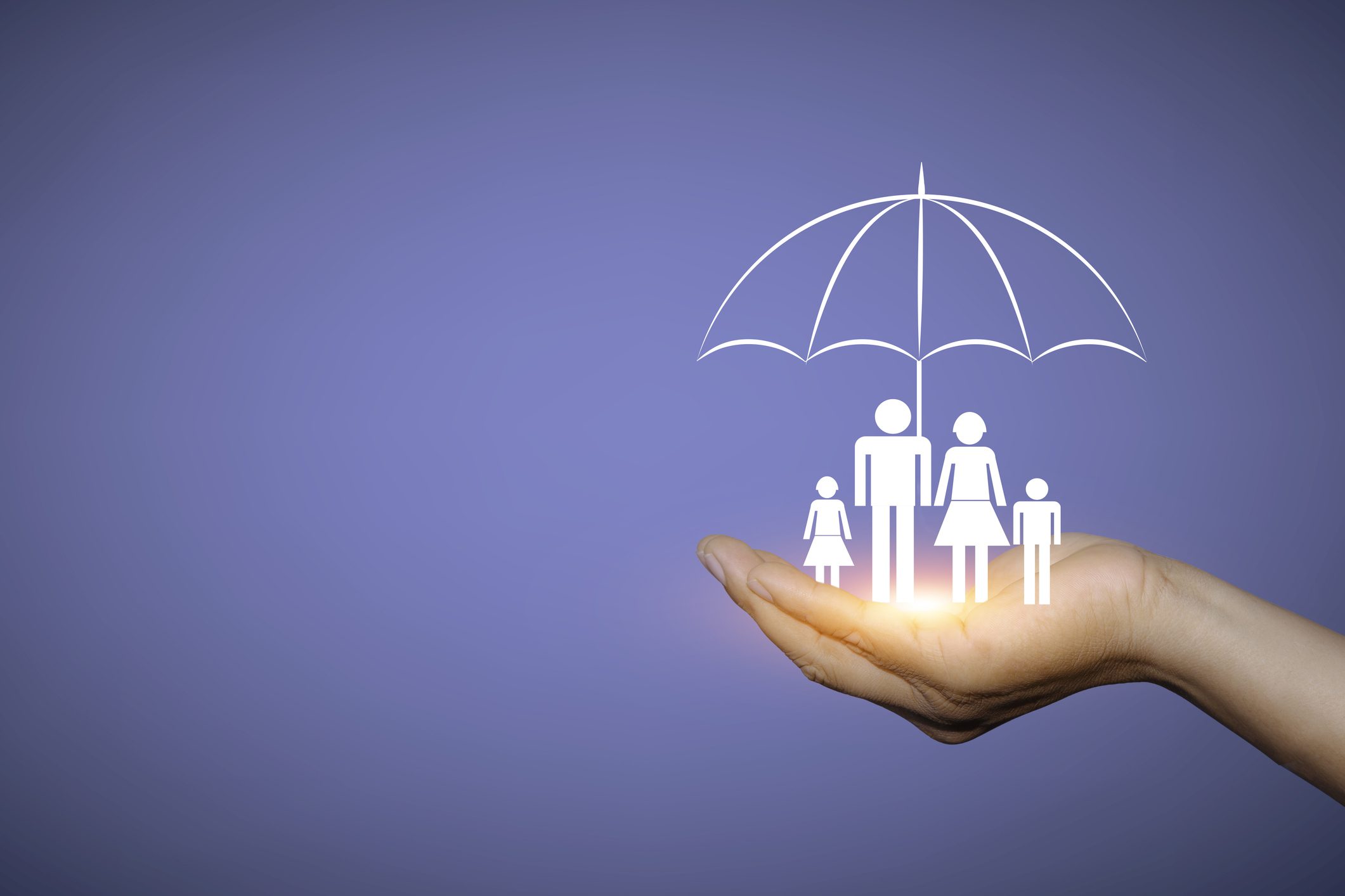 Safe family concept illustration