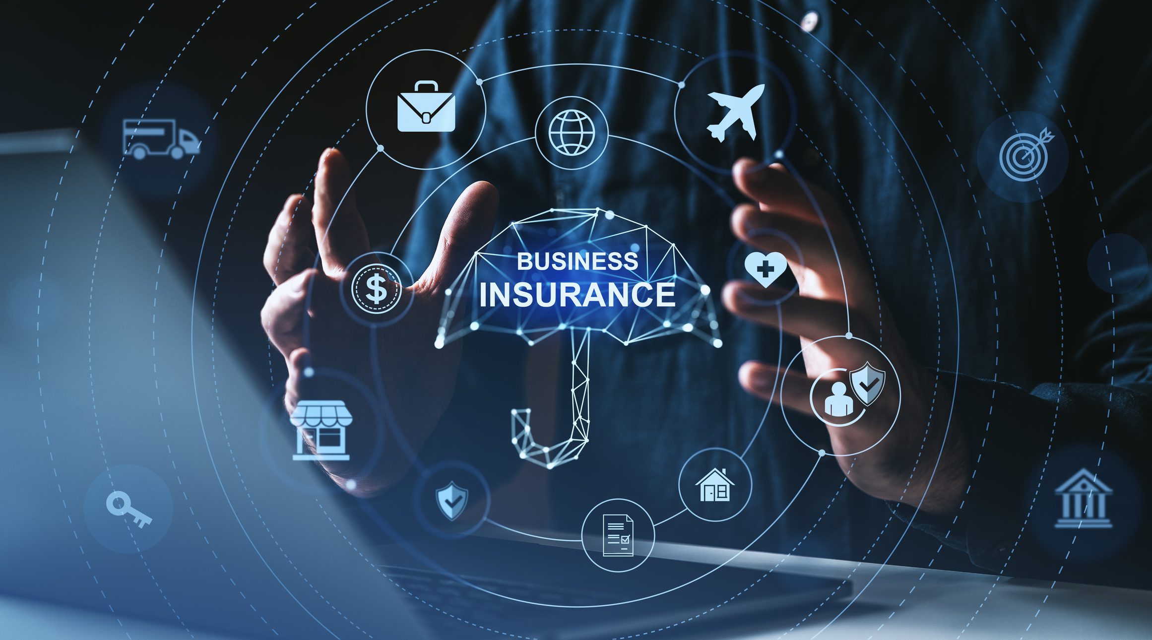 Digital business insurance interface display